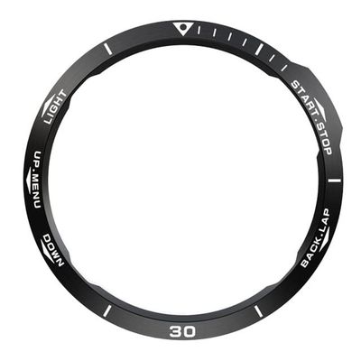 QPDRNC For Garmin Fenix 5 6X/6X Pro/6X Sapphire Watch Bezel Ring Stainless Steel Sculptured Adhesive Anti-scratch Fashion Cover Rings (Color : B, Size : XXX-Large)