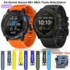 ANZOAT 22 26mm Silicone Watch Band Strap For Garmin Fenix 6 6X Pro 5X 5 Plus 3HR Enduro 935 Tactix Delta Smart Watch Band Quick Releas (Color : P, Size : 26mm Fenix 3 3HR) view 2