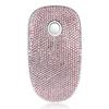 Luxury Bling Crystal Rhinestone Wireless Mouse - 2.4G Silent Wireless Mouse with Nano Receiver 1600 DPI Precise Control for Notebook Computer PC Laptop MacBook - Pink view 1