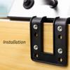 Emerising 2-Pack Desk Edge Mount Power Strips with 4 USB Ports & 3 AC Power Outlets for Home and Office Desktop Charging Bucket view 3