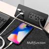 Emerising 2-Pack Desk Edge Mount Power Strips with 4 USB Ports & 3 AC Power Outlets for Home and Office Desktop Charging Bucket view 4