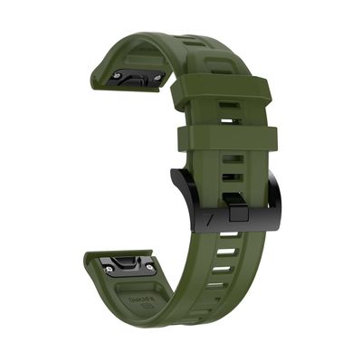 TPUOTI 26 22MM Silicone Quick Release Watchband Strap For Garmin Fenix 7X 6 6X Pro 5 5X Plus 3 HR Tactix 7 Pro Easyfit Wrist Bracelet (Color : H, Size : For Descent G1 Solar)