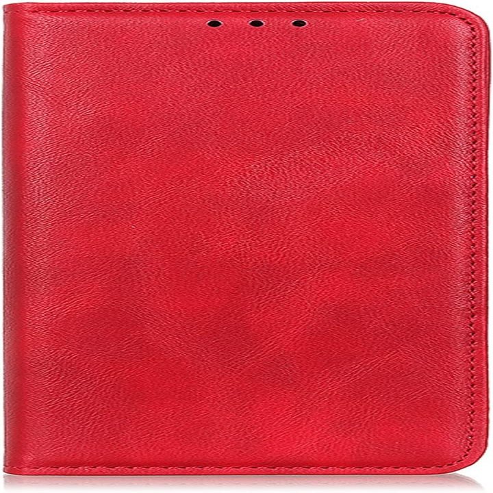 TPUOTI Case for iPhone 13/13 Mini/13 Pro/13 Pro Max, Case Flip Leather Wallet Book Stand Folio Card Holder Phone Cover with Card Slots with Magnetic Closure Stand (Color : Red, Size : 13 6.1")