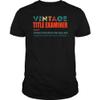 Vintage Title Examiner Knows More Than Job Title - Unisex Tee Black view 1