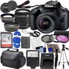 Canon EOS 4000D DSLR (Rebel T100) W/ 18-55mm Zoon Lens Kit |18 Megapixels CMOS | HD Video + Wide Angle Lens + Telephoto Lens, 64GB Memory Card, 3 PC Filter Kit, Case, Tripod + More (31PC Bundle) view 1