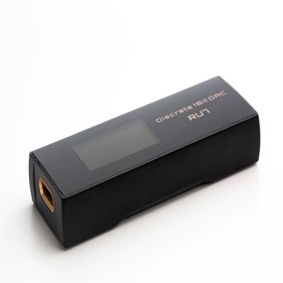 CAYIN RU7 Portable USB DAC/Amp Dongle with 1-Bit Resistive Ladder DAC, DSD64/128/256 Support, OLED Screen, and Included Leather Case
