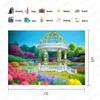 VIDMOT Spring Flower Background 7x5ft Garden Floral Pavilion Background for Bridal Shower Wedding Party Decor Country Blooming Flowers White Fence Backdrop Photography Studio Set Props BJXTVV135 view 4