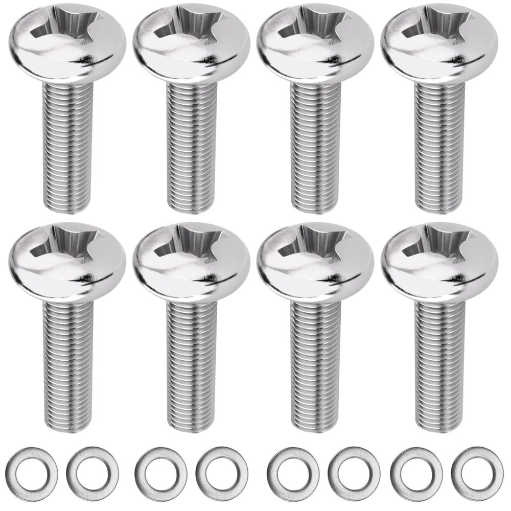 M4 Screws M4x12mm for TV Mount or Monitor 30 Inch or Small VESA Mount Screw Mounting Phillips Head Screw Pack of 8