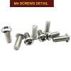 M4 Screws M4x12mm for TV Mount or Monitor 30 Inch or Small VESA Mount Screw Mounting Phillips Head Screw Pack of 8 view 4