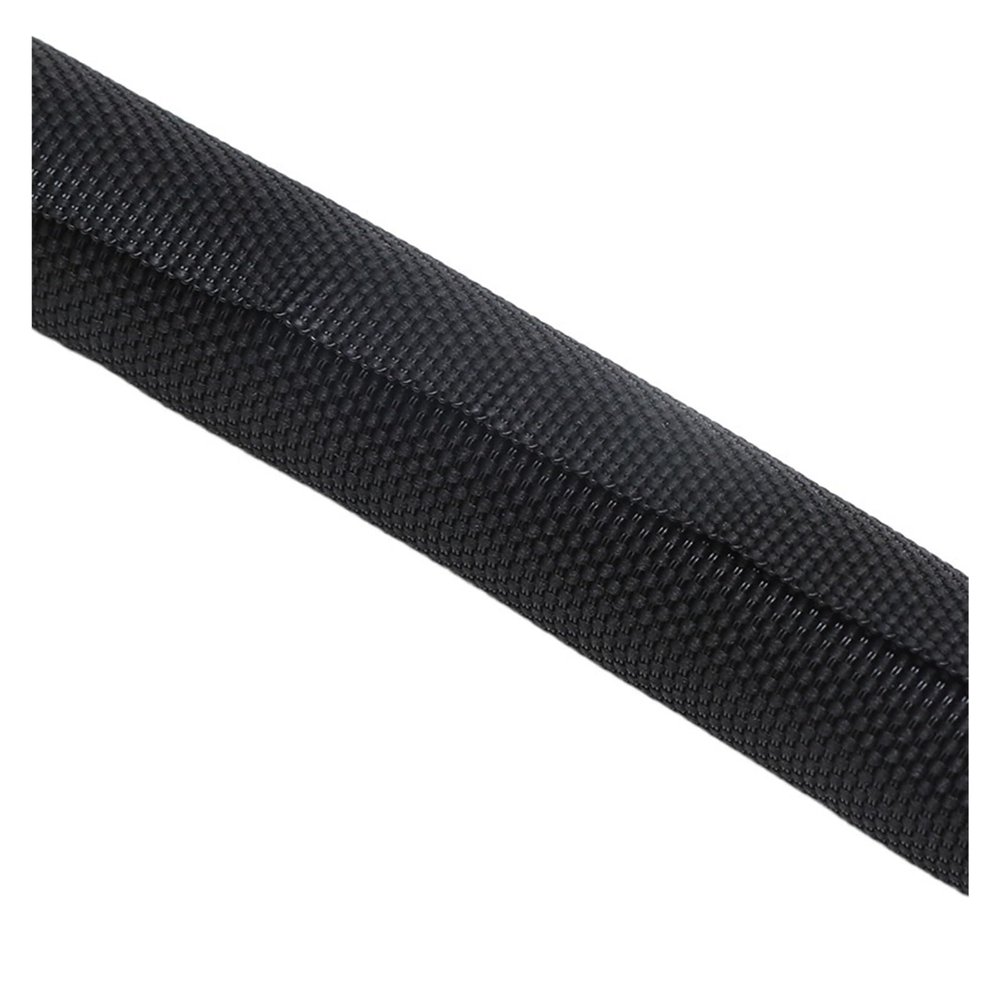 1/5M Self Closing PET Expandable Braided Sleeve Self-Closed Flexible Tube Insulated Hose Wire Wrap Cable Protecter (Color : Black, Size : 60MM_5 Meters)