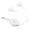 SWOOMEY Retractable Headphones Retractable Headset 3.5mm Earphone Headphone wrap Ear Headphones Wired Earbuds Ear Buds Wired Noise Cancelling Ear Buds Mushroom Head Noise Reduction White view 1