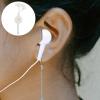 SWOOMEY Retractable Headphones Retractable Headset 3.5mm Earphone Headphone wrap Ear Headphones Wired Earbuds Ear Buds Wired Noise Cancelling Ear Buds Mushroom Head Noise Reduction White view 4