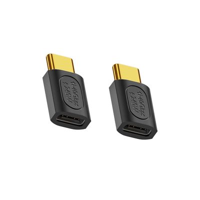Kework USB 4.0 Type C Coupler 2 Pack, 40Gbps Bidirectional Extender, 240W PD Charging Connector, 8K@60Hz Video, Male to Female Extension Adapter Connector Compatible for Thunderbolt 4/3, Gaming Laptop