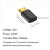Kework USB 4.0 Type C Coupler 2 Pack, 40Gbps Bidirectional Extender, 240W PD Charging Connector, 8K@60Hz Video, Male to Female Extension Adapter Connector Compatible for Thunderbolt 4/3, Gaming Laptop view 2