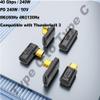 Kework USB 4.0 Type C Coupler 2 Pack, 40Gbps Bidirectional Extender, 240W PD Charging Connector, 8K@60Hz Video, Male to Female Extension Adapter Connector Compatible for Thunderbolt 4/3, Gaming Laptop view 3