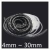 SONLED Winding Pipe Spiral 4-30mm Wire Wrap Organzier Cable Sleeve Sheath Tube Protection PC Computer Line Bundle Mangement (Color : Black, Size : 6mm) view 2