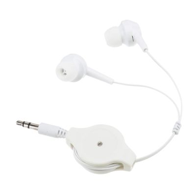 KICHOUSE Retractable in Ear Earphone for MP3 Player and CD Players