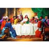 DORCEV 12x10ft The Last Supper Backdrop Christ Jesus with Twelve Apostles Photography Background The Savior and His Disciples Wallpaper Christian Church Events Props Lord Prayer Belief Wall Art Decor view 1