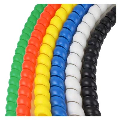 1/2/5Meters 8mm 10mm Line Organizer Pipe Protection Flexible Spiral Wrap Winding Cable Wire Sleeve Cover Tube (Color : Red, Size : ID 25MM_2 Meters)