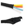 1/5M Self Closing PET Expandable Braided Sleeve Self-Closed Flexible Tube Insulated Hose Wire Wrap Cable Protecter (Color : White, Size : 19MM_1 Meter) view 4