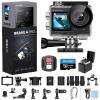 AKASO Brave 4 Pro 4K30 Action Camera with 64GB MicroSD U3 Card, 131FT Underwater Waterproof Camera EIS Touch Screen Remote Control with 2x1350mAh Batteries and Helmet Accessories Kit Bundle view 1