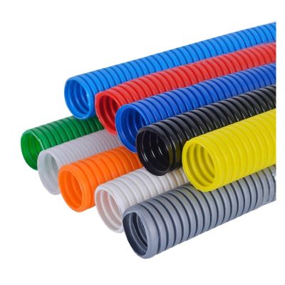 1M Color Corrugated Tube 6.5mm-20mm Auto Car Harness Insulation Sleeving Pipe Wire Casing (Color : Green, Size : 14.3mm)