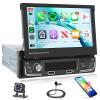 Rimoody Car Stereo Single Din Wireless Carplay Android Auto 7 Inch Touchscreen Flip Out Car Radio Bluetooth FM/AM, USB/TF/Aux, SWC, Voice Control, Backup Camera view 1