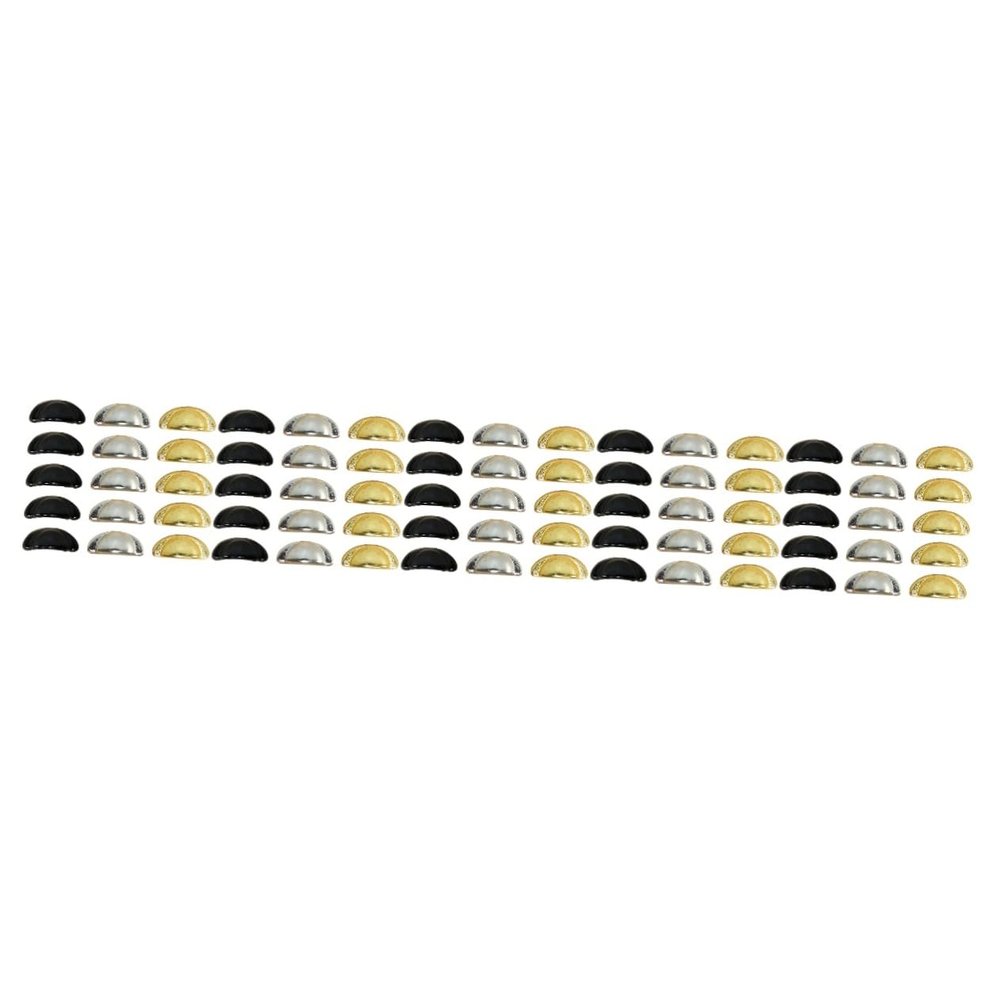 Yardwe 75 Pcs Doll House Furniture Dresser Knob Dresser Drawer Pulls Kitchen Cabinet Accessories Shell Cup Handle Dollhouse Cabinet Cup 12 Miniatures Furniture Mini Drawer Knobs
