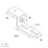 NATEC ST5S Side Mirror, Flat Base for Large Cars, All Stainless Steel, Adjustable Angle, Mounting Hole: 6.5 (SMA Type) view 2