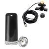 Anina 3DB Gain GMRS Antenna NMO Mount Dual-Band UHF VHF 136-174MHz 400-470MHz, Adjustable NMO Antenna Lip Mount Bracket, Mount Cap, UHF PL259 RG58 Coaxial Cable view 1