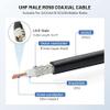 Anina 3DB Gain GMRS Antenna NMO Mount Dual-Band UHF VHF 136-174MHz 400-470MHz, Adjustable NMO Antenna Lip Mount Bracket, Mount Cap, UHF PL259 RG58 Coaxial Cable view 4