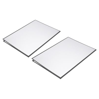 YOKIVE 2Pcs Photography Cardboard Reflector, Folding Light Board Diffuser Background | for Product Studio Photo Shooting (Silver/White/Black, 11"x8")