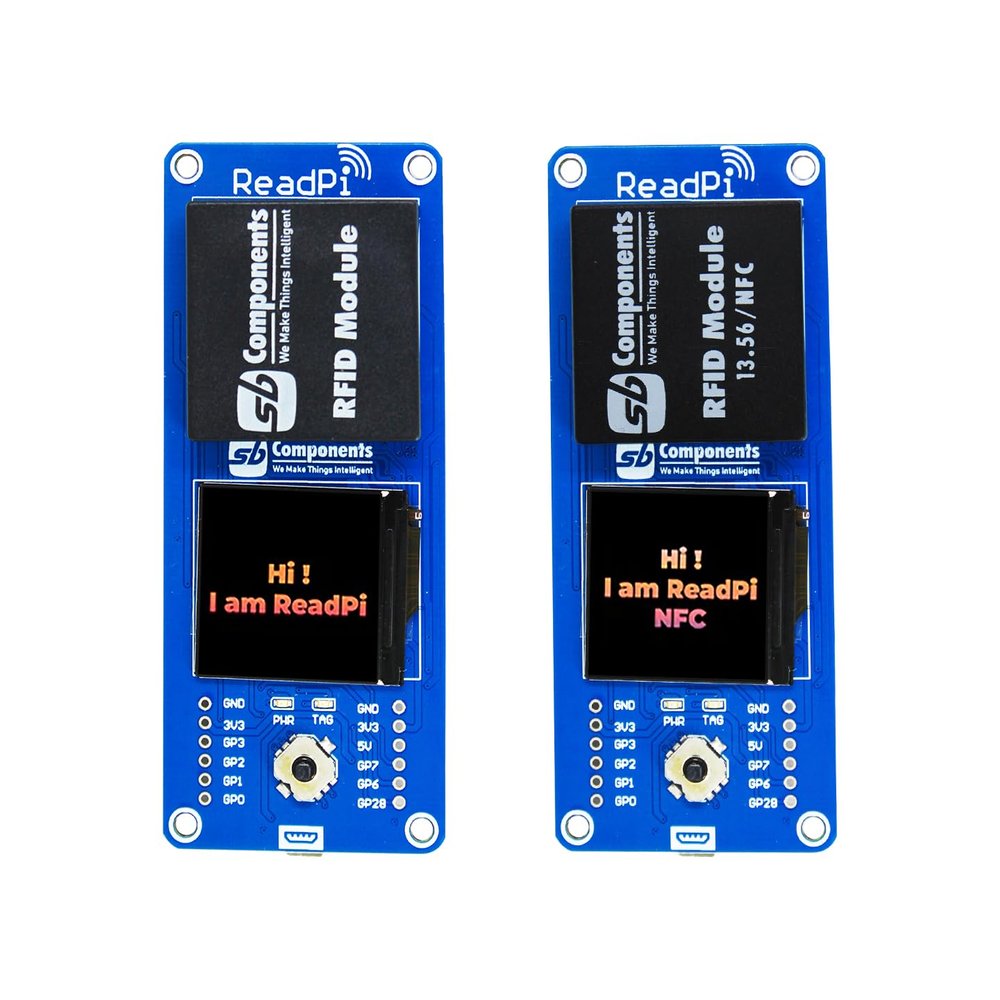 ReadPi - RFID/NFC Reader Powered with Raspberry Pi Pico W and ESP32 for RFID125KHz / NFC 13.56 MHz Radio Frequency Identification Module with 1.32 Display, RF IC Card Reader Sensor Module
