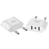 JORINDO (White-2pcs) EU to US,European Travel Convert PlugCN/US 2 Holes to EU 2 Cylindrical PlugCN US to EU Plug Adapter AC Converter American China to EU Euro Europe Travel Power Adapter view 1