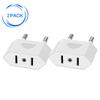 JORINDO (White-2pcs) EU to US,European Travel Convert PlugCN/US 2 Holes to EU 2 Cylindrical PlugCN US to EU Plug Adapter AC Converter American China to EU Euro Europe Travel Power Adapter view 2