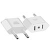 JORINDO (White-2pcs) EU to US,European Travel Convert PlugCN/US 2 Holes to EU 2 Cylindrical PlugCN US to EU Plug Adapter AC Converter American China to EU Euro Europe Travel Power Adapter view 4