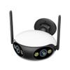 8MP Wide Angle Security Camera, Dual Lens Home Security Camera, with Two Way Audio, Color Night Vision, Motion Detection, for Outdoor and Indoor (POE,White) view 1