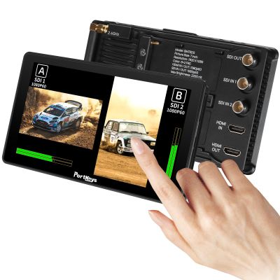 Portkeys BM7 II DS Camera Monitor 7" 2200nit Split Screen Field Monitor Aluminum Shell 3G SDI Input/Output Freeze Frame Touch Focus Camera Control for S0NY, CAN0N, RED, ARR1, PANAS0NIC, NIK0N