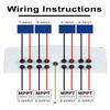 DIHOOL Solar Disconnect Switch 40Amp DC Circuit Breaker with Surge Protector PV Combiner Box for Solar Panel 4 in 4 Out 1000V view 2