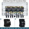 DIHOOL Solar Disconnect Switch 40Amp DC Circuit Breaker with Surge Protector PV Combiner Box for Solar Panel 4 in 4 Out 1000V view 3