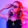 Henoyso 24 Pcs LED Disco Ball Necklaces for Party (Silver, White Light) view 3