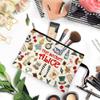 ZHANTUONE Wonderland Themed Zipper Cosmetic Bag, The Best Friendship Gift for Friends, Vintage,Wonderland Theme Cosmetic Travel BagMotivational QuoteGifts for Women Sister Friend view 2