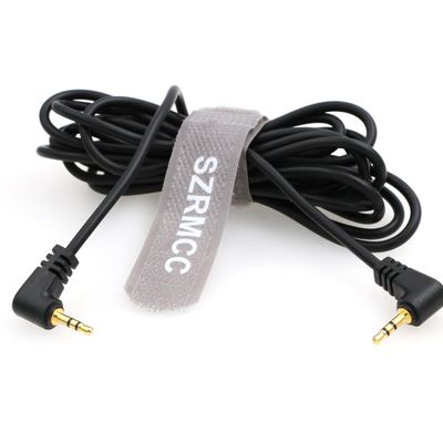 SZRMCC 2.5mm LANC Remote Control Cable Right Angle 2.5mm to 2.5mm Male Coiled Audio Extension Power Cable for Zoom PXW-FS5 Handgrip Blackmagic URSA Mini (Straight Cable)
