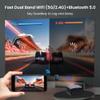 OmniStar 4K Projector with WiFi and Bluetooth, Mini Projector for Iphone 1080P Full HD with Speaker, Auto Focus/1500 ANSI/WIFI6/5G, 200" Display Compatible with iOS/Android/HDMI/USB/TV Stick L80 view 3