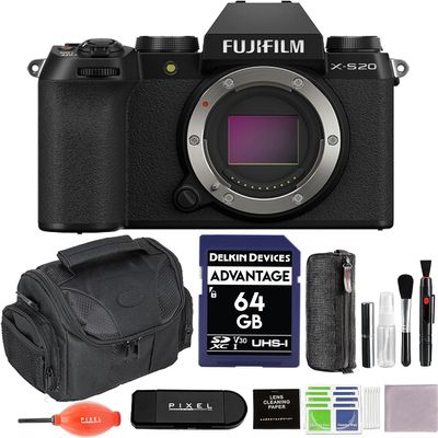 Fujifilm X-S20 Mirrorless Camera Body Bundle with Advanced Accessories | Fuji xs20