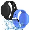[2 Pack] Case for Tile Mate Bracelet Waterproof, Soft Silicone Tile Mate Wristband Holder Full Case Cover Compatible with Tile Mate (2022), Hidden Tile Mate Case for Child/Teen/Elderly (Black+Blue) view 1