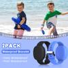 [2 Pack] Case for Tile Mate Bracelet Waterproof, Soft Silicone Tile Mate Wristband Holder Full Case Cover Compatible with Tile Mate (2022), Hidden Tile Mate Case for Child/Teen/Elderly (Black+Blue) view 3