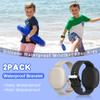 Silicone Case for Tile Mate Waterproof, Kids Wristband Holder, Adjustable Hidden Bracelet for Kids/teen/Elderly (Black+Oatmeal) view 3