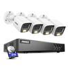 ANNKE Home Security System, 3K Lite 16 Channel Security Video Recorder with 4 3K Built-in Mic Cameras and 4TB Hard Drive, AI Human/Vehicle Detection for Home Business Surveillance view 1
