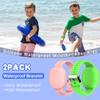 [2 Pack] Kid Bracelet for Tile Mate Waterproof Hidden, Kids Wristband Tile Mate Holder Case Cover Compatible with Tile Mate (2022), Soft Silicone Tile Mate Case for Kids/Teens/Elderly (Pink+Green) view 3